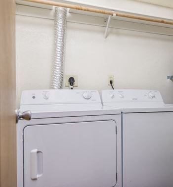 In-home washer & dryer available in select homes
